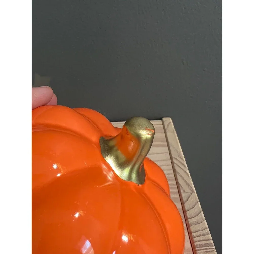 Target Bullseye BP Ceramic Light Up Pumpkin Bat Ghost NWT